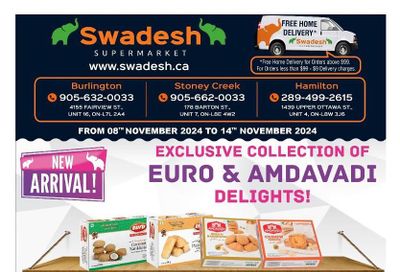 Swadesh Supermarket Flyer November 8 to 14