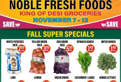 Noble Fresh Foods Flyer November 7 to 13