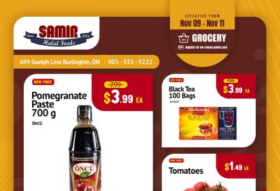 Samir Supermarket Flyer November 9 to 11