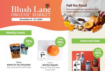 Blush Lane Organic Market Flyer November 10 to 16