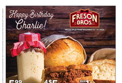 Freson Bros. Flyer November 15 to 21