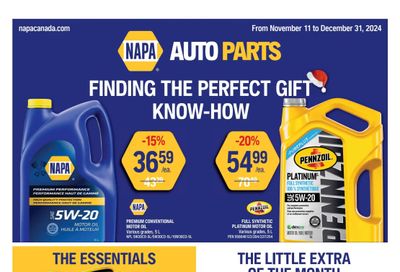 NAPA Auto Parts Flyer November 11 to December 31