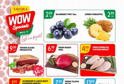 Tavora Foods Flyer November 11 to 17