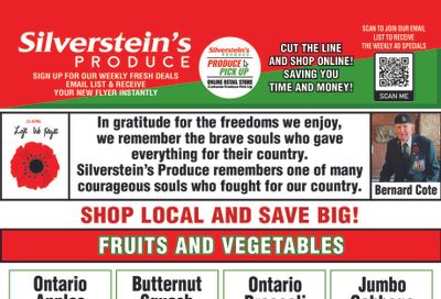 Silverstein's Produce Flyer November 12 to 16