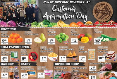 Pepper's Foods Flyer November 12 to 18