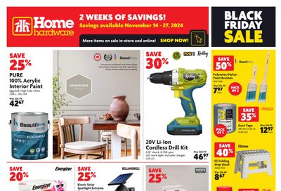 Home Hardware (Atlantic) Flyer November 14 to 27