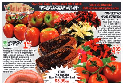 Battaglia's Marketplace Flyer November 13 to 19