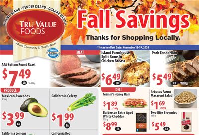 Tru Value Foods Flyer November 13 to 19