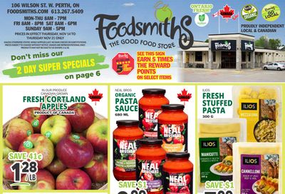 Foodsmiths Flyer November 14 to 21