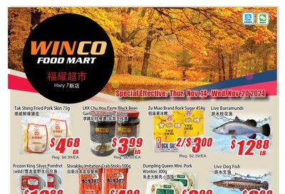 WinCo Food Mart (HWY 7) Flyer November 14 to 20