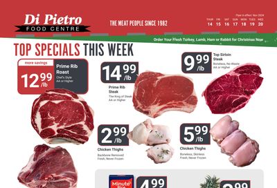 Di Pietro Food Centre Flyer November 14 to 20