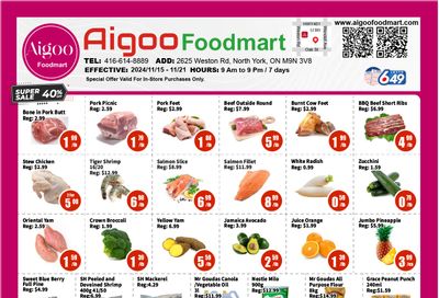 Aigoo Foodmart Flyer November 15 to 21