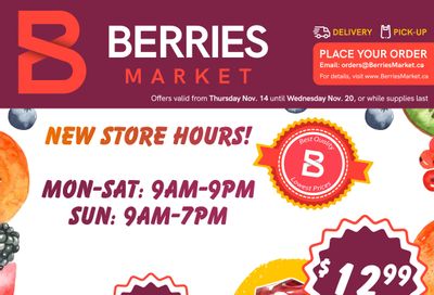 Berries Market Flyer November 14 to 20