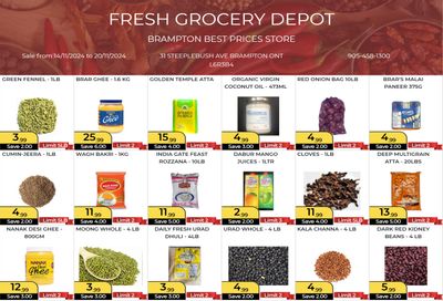 Fresh Grocery Depot Flyer November 14 to 20