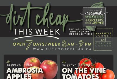 The Root Cellar Flyer November 14 to 20