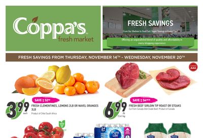 Coppa's Fresh Market Flyer November 14 to 20