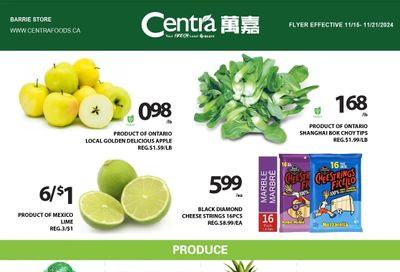 Centra Foods (Barrie) Flyer November 15 to 21