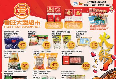 Field Fresh Supermarket Flyer November 15 to 21