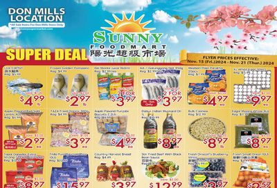 Sunny Foodmart (Don Mills) Flyer November 15 to 21