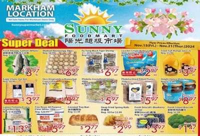 Sunny Foodmart (Markham) Flyer November 15 to 21