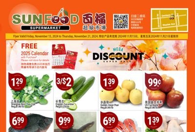 Sunfood Supermarket Flyer November 15 to 21