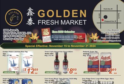 Golden Fresh Market Flyer November 15 to 21