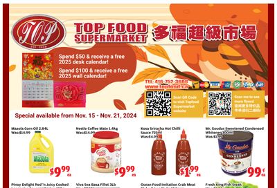 Top Food Supermarket Flyer November 15 to 21