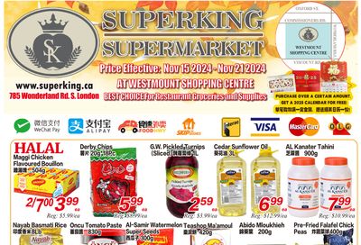 Superking Supermarket (London) Flyer November 15 to 21