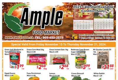 Ample Food Market (Brampton) Flyer November 15 to 21