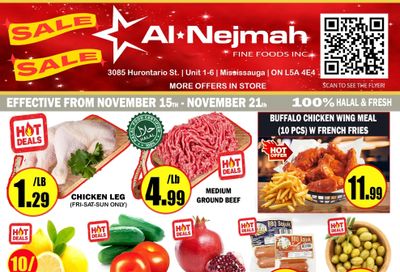 Alnejmah Fine Foods Inc. Flyer November 15 to 21