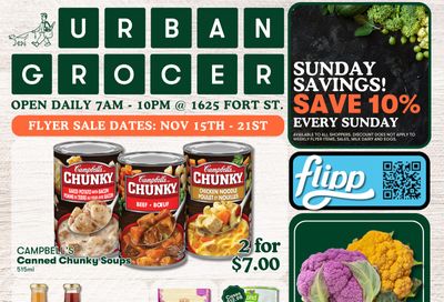 Urban Grocer Flyer November 15 to 21