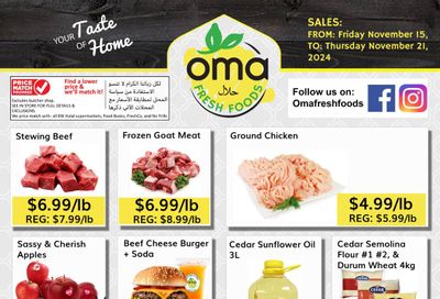 Oma Fresh Foods Flyer November 15 to 21