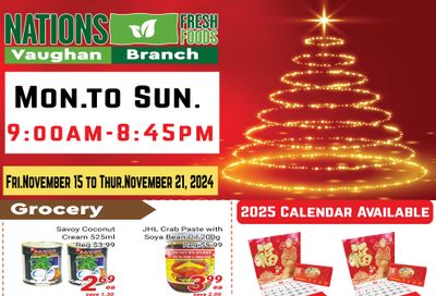 Nations Fresh Foods (Vaughan) Flyer November 15 to 21