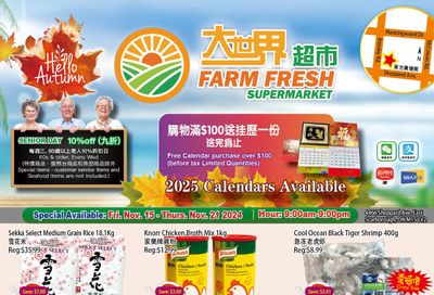 Farm Fresh Supermarket Flyer November 15 to 21