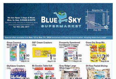 Blue Sky Supermarket (Pickering) Flyer November 15 to 21