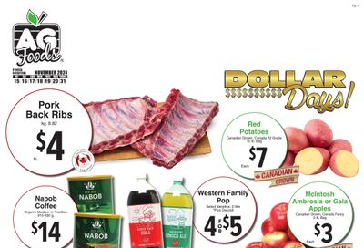 AG Foods Flyer November 15 to 21