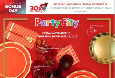 Party City Flyer November 15 to 21