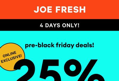 Joe Fresh Flyer November 14 to 20