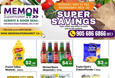 Memon Supermarket Flyer November 11 to 20