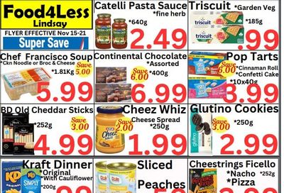 Food 4 Less (Lindsay) Flyer November 15 to 21