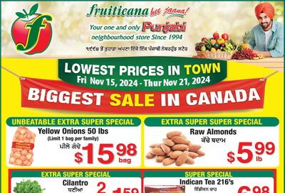 Fruiticana (Calgary) Flyer November 15 to 21