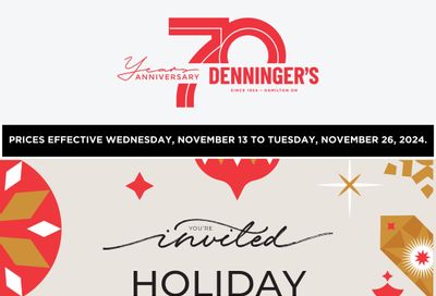 Denninger's Monthly Flyer November 13 to 26