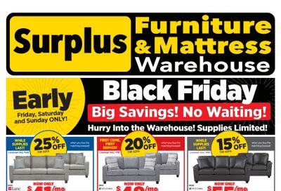 Surplus Furniture & Mattress Warehouse (Sydney) Flyer November 18 to 24