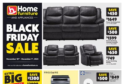 Home Furniture (Atlantic) Flyer November 18 to December 1