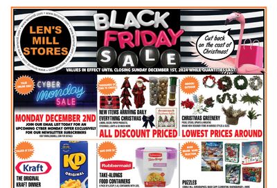 Len's Mill Stores Flyer November 18 to December 1