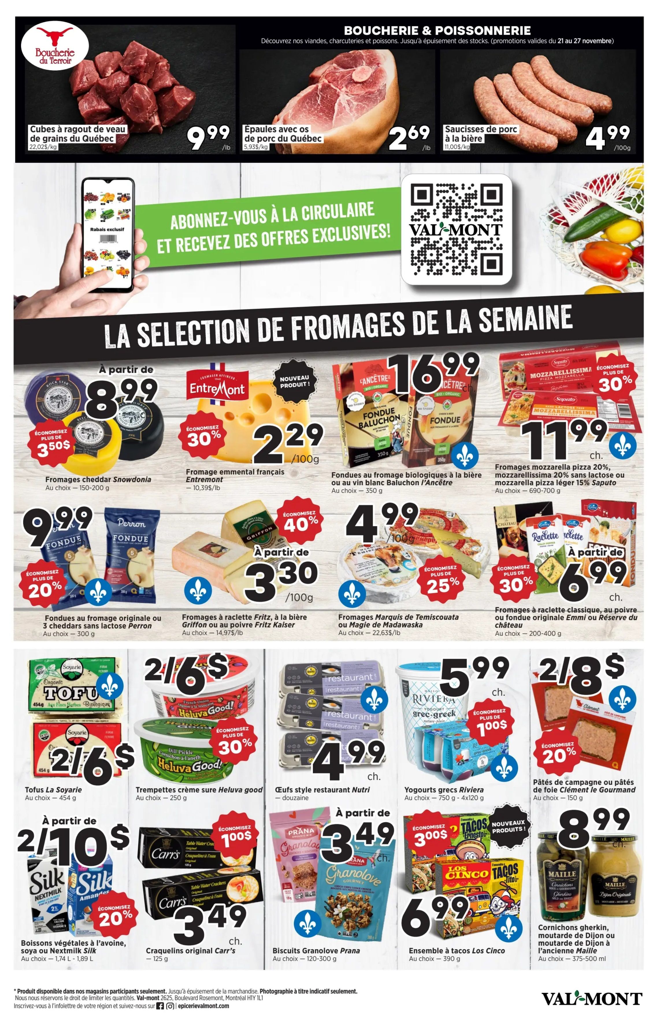 Val-Mont Flyer November 21 to 27