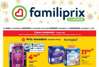 Familiprix Clinique Flyer November 21 to 27