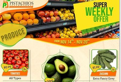 Pistachios Supermarket Flyer November 14 to 20