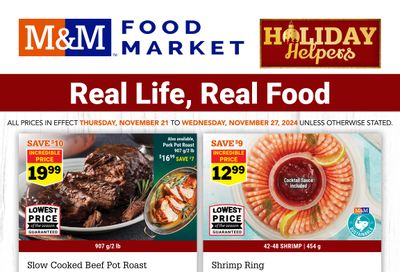 M&M Food Market (Atlantic & West) Flyer November 21 to 27