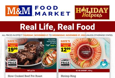 M&M Food Market (ON) Flyer November 21 to 27